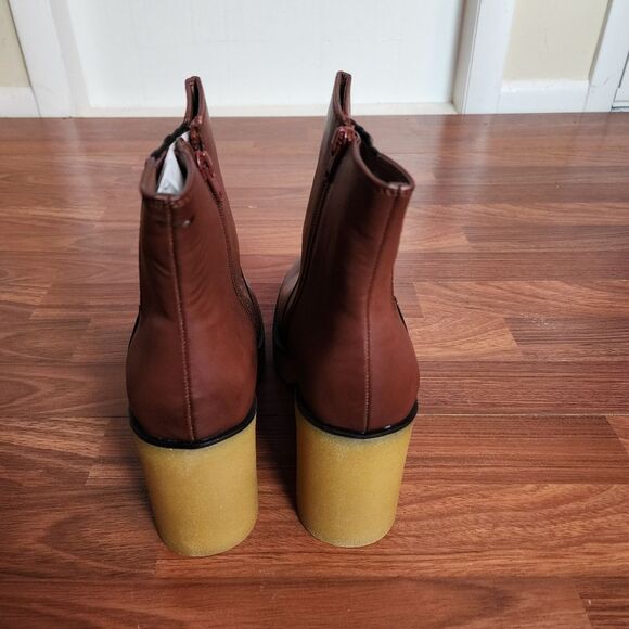 Sun + Stone Mahogny Lug Sole Ankle Boot 11 NIB - Picture 7 of 10